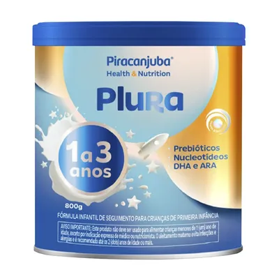 Formula Infantil Piracanjuba Plura de 1 a 3 anos 800gr